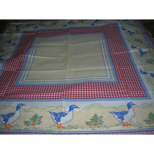 Nappe La Cigogne Gourmande 100% Polyester 100 X 100 Cm.