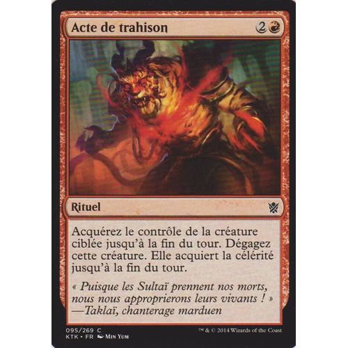 Foil Acte De Trahison - Magic Mtg - Khans De Tarkir 
