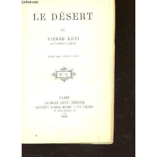Le Desert / 23e Edition.