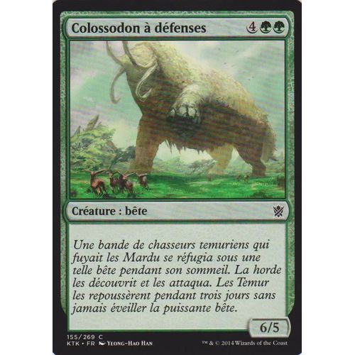 Foil Colossodon À Défenses - Magic Mtg - Khans De Tarkir 