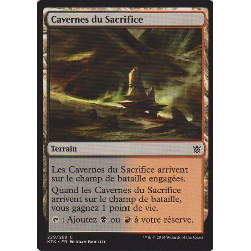 Foil Cavernes Du Sacrifice - Magic Mtg - Khans De Tarkir 