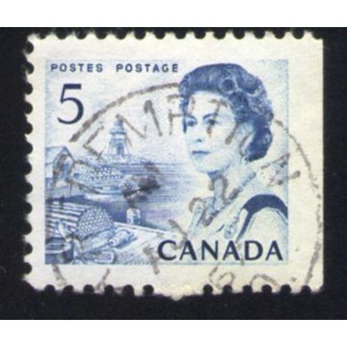Canada 1967 Oblitéré Rond Used Stamp Queen Reine Elizabeth Ii Village De Pêcheurs