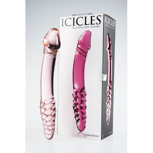 Double Gode En Verre Icicles No. 57