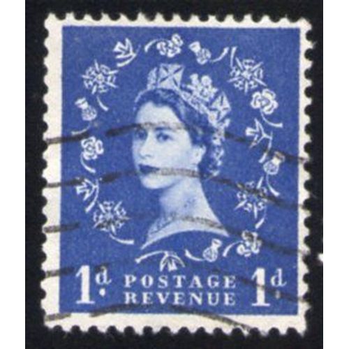 Royaume Uni 1958 Oblitéré Used Stamp Queen Reine Elizabeth Type Wilding Bleu