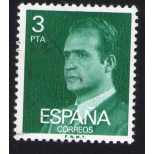 Espagne 1976 Oblitéré Used Stamp King Roi Juan Carlos I Vert 3 Pesetas