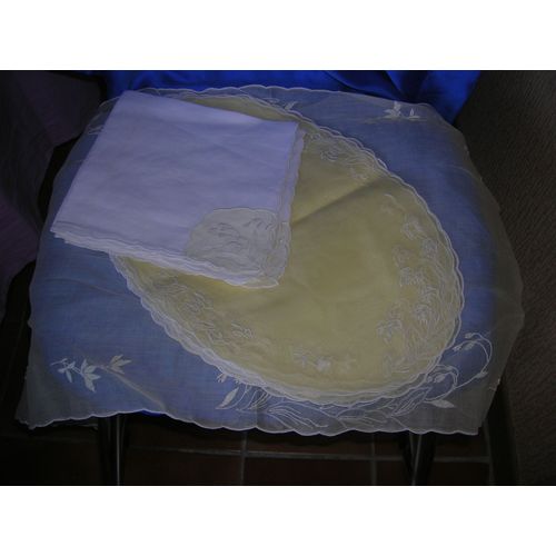 Lot De 1 Chemin Detable,8 Sets,4 Serviettes.