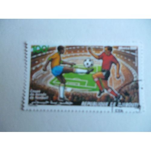 Timbre "Djibouti :Coupe Du Monde De Football :Mexico 1986".