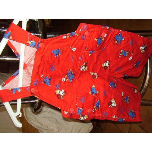 Salopette Short Rouge 3a Paddington Bear