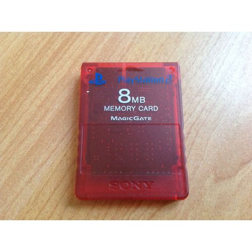 Carte Memoire Ps2 Sony Rouge 8 Mo