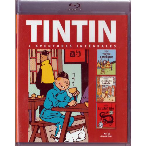 Tintin 3 Aventures : Tintin En Amérique / Les Cigares Du Pharaon / Le Lotus Bleu