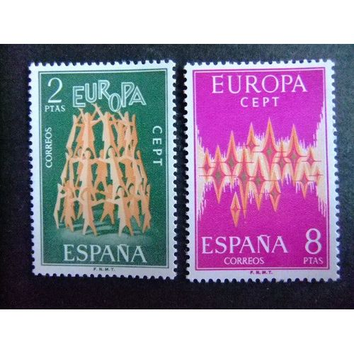 Espagne - España - Año 1972 - Europa - Yvert & Tellier Nº 1744 / 1745 **Mnh