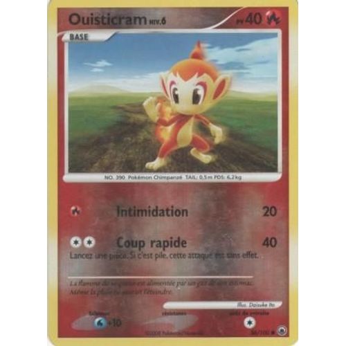 Carte Pokémon "Ouisticram Niv.6" Pv40 Holo Reverse 56/100