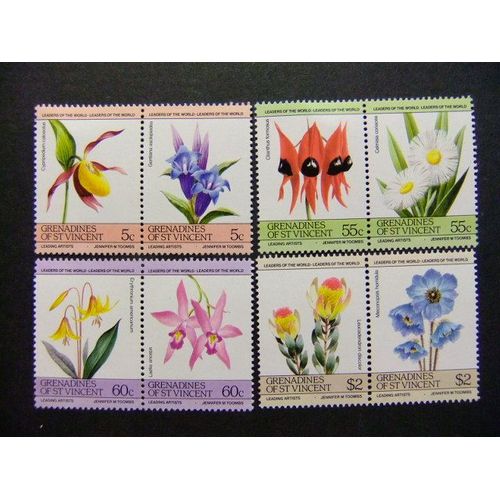 Grenadines Of St. Vincent - Año 1985 - Flore -Fleur Cypripendium Calceolus Yvert & Tellier Nº 392 / 399 **Mnh
