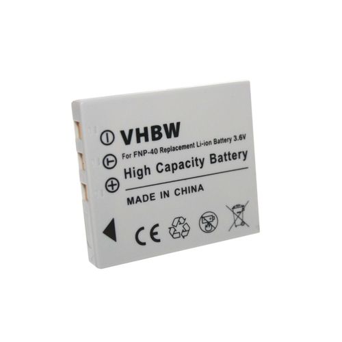 vhbw Batterie pour caméra compatible avec Fuji FinePix F470, F480, F650, F700, F-700, F710, F610, F-610 remplace Fujifilm NP-40 / NP-40N.