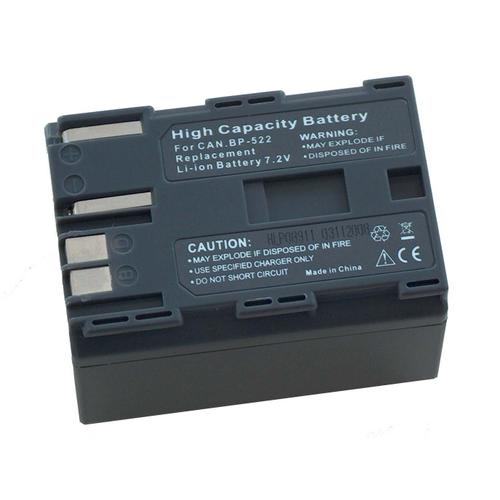 Batterie LI-ION compatible pour CANON remplace BP-511/  BP-512 / BP-514 / BP-522 / BP-535