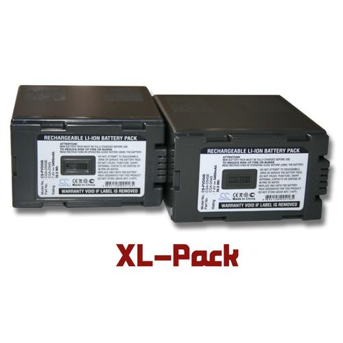 vhbw set de 2 batteries 5400mAh pour caméscope Hitachi remplace DZ-BP14 DZ-BP16 DZ-BP28