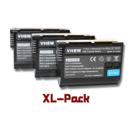 vhbw batterie 1400mAh ? puce pr appareil photo Nikon Nikon 1 V1 D600 D610 D800 D800E D7000 D7100, grip-batterie MB-D11 MB-D12 MB-D14 remplace EN-EL15