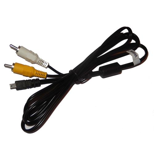 vhbw Câble adaptateur AV de 1,5 m compatible avec Nikon Coolpix L110 L120 L310 L610 L810 L820 P1 P2 P3 P4 P50 P60 P80 P90 P100 P300 P330 P500 P510