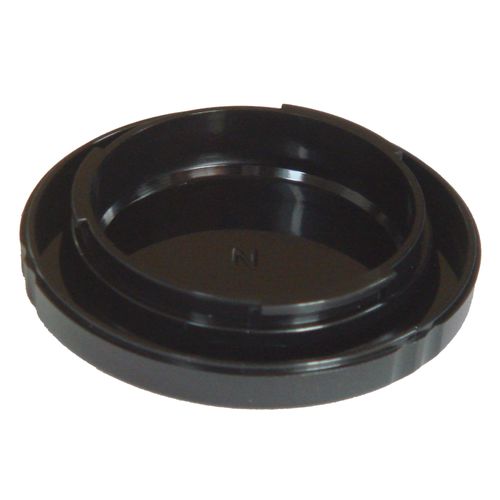Cache objectif noir pour Nikon D40(x), D50, D60(x), D70(s), D80, D90, D100(s), D200, D300, D600, D800(E), D3000, D3200, D5000, D5200, D7000.