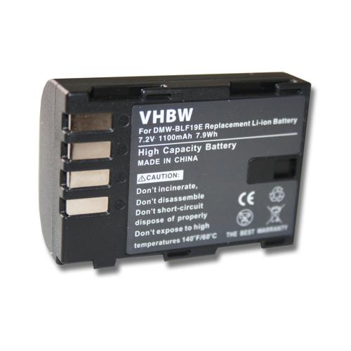 Batterie Li-Ion pour Panasonic Lumix DMC-GH3, Lumix DMC-GH3A, DMC-GH3H. Remplace: Panasonic DMW-BLF19, DMW-BLF19E.