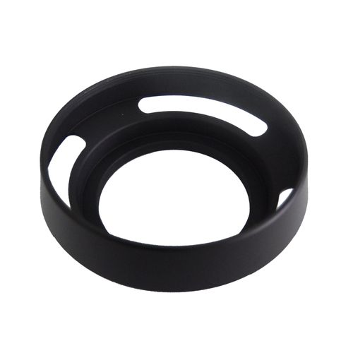 vhbw Pare-soleil pour objectif 43mm - Cache, noir, métal, rond