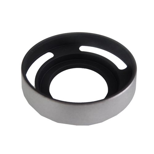 vhbw Pare-soleil pour objectif 58mm - Cache, argent, métal, rond