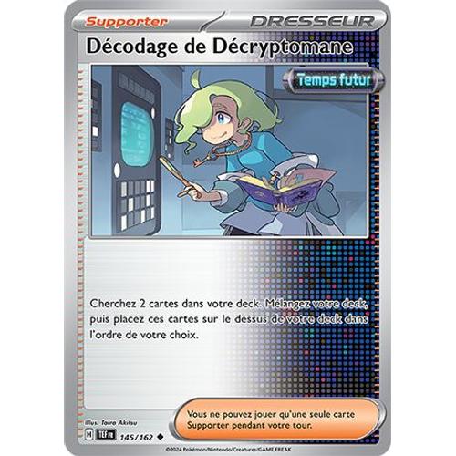 Carte Pokémon - Décodage De Décryptomane - 145/162 - Ev5 Forces Temporelles Sous Sleeve - Choupine50 -