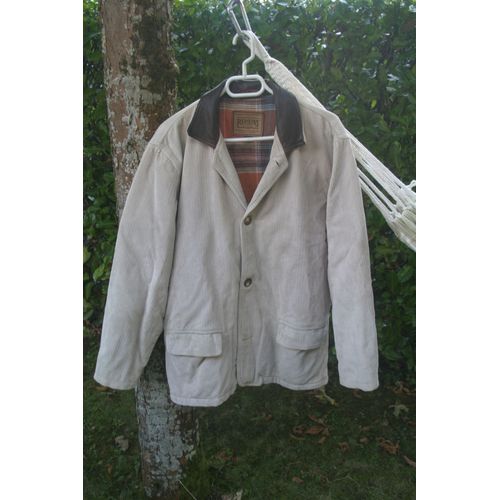 Veste Redskins Velours Cotelé Beige Doublée Taille M