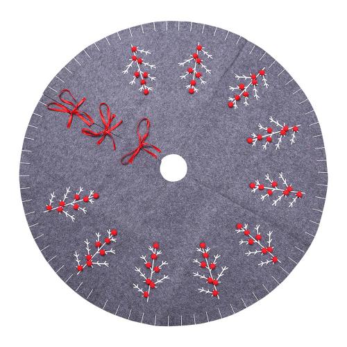 [Yue Xinghui] Produits en liquidation fournitures de décoration de Noël groupe d'arbres gris décoration d'arbre de Noël décoration d'ambiance (jupe d'arbre gris de Noël 120CM)
