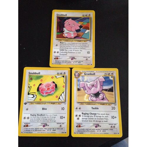 Snubbull 50hp (74/111) + Granbull 70hp (37/111) + Snubbull 50hp (55/64)
