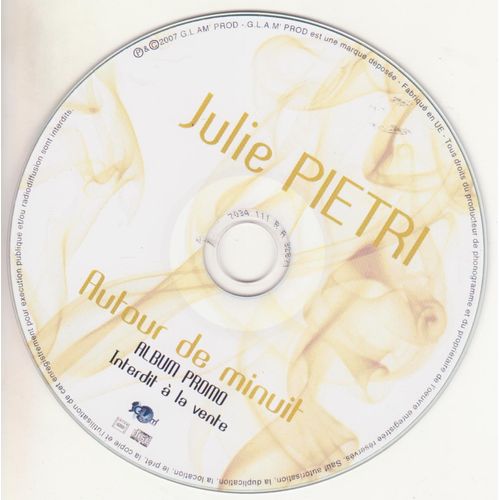 Julie Pietri Cd Autour De Minuit  Collector