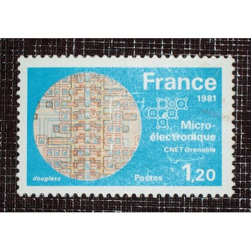 France N° 2126 Neuf Sans Charnière De 1981 - 1f20 « La Microélectronique Du C.N.E.T (Microprocesseurs) »