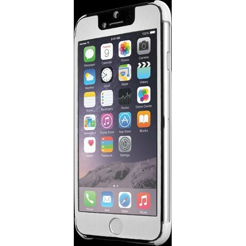Etui Folio Blanc Pour Iphone 6 Avec Rabat Transparent Et Tactile