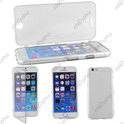 Ebeststar ® Pour Apple Iphone 6 Plus Écran 5,5  Etui Portefeuille Rabattable Livre Housse Coque Silicone Gel + Film Protection D'écran, Couleur Transparent