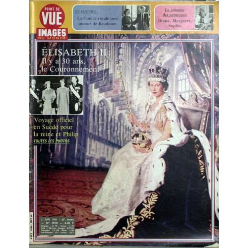 Point De Vue Images Du Monde N° 1818 Du 03/06/1983 - En Belgique - La Famille Unie Autour De Baudouin. La Semaine Des Princesses - Diana   -   Margaret   -   Sophie. Elisabeth Ii - 30 De Couronnement. Et Voyage En Suede.