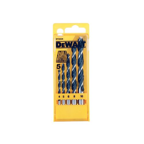Cassette, 5 pièces, mèches à bois 3 pointes (Ø4mm-10mm)