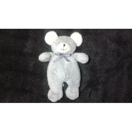 Doudou Souris Grise Avec Un Grelot Lascar