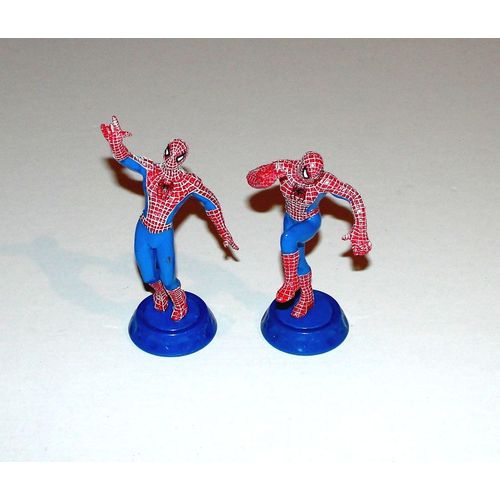 Spiderman Sur Socle 2 Figurines Super Heros