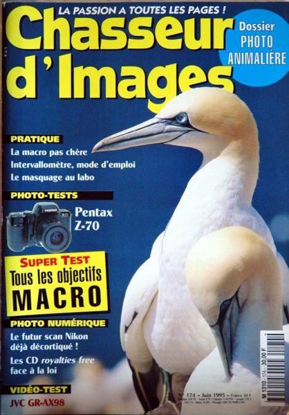 CHASSEUR D IMAGES N 174 DU 01 06 1995 PHOTO ANIMALIERE LA