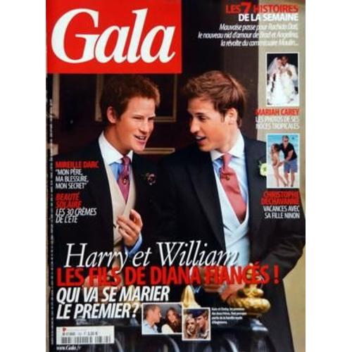 Gala N° 782 Du 04/06/2008 - Harry Et William  -   Les Fils De Diana Fiances - Mireille Darc  -   Son Livre - Beaute Et Solaire - Christophe Dechavanne Avec Sa Fille Ninon - Mariah Carey  -   Les Photos De Noces - Rachida Dati   -   La Mauvaise Pas...