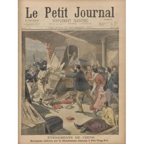 Petit Journal Supplement Illustre (Le) N° 521 Du 11/11/1900 - La Fete Des Vendanges A L'exposition Evenements De Chine 14 Tetes De Boxers Aux Murs De Tchio-Tchao Exposition De 1900 Pavillon De L'equateur (Planche Couleur En Page Intå¿Rieure)
