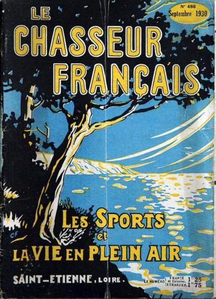 Affiche Couverture Revue Armes et Sports 1930 Chasse 