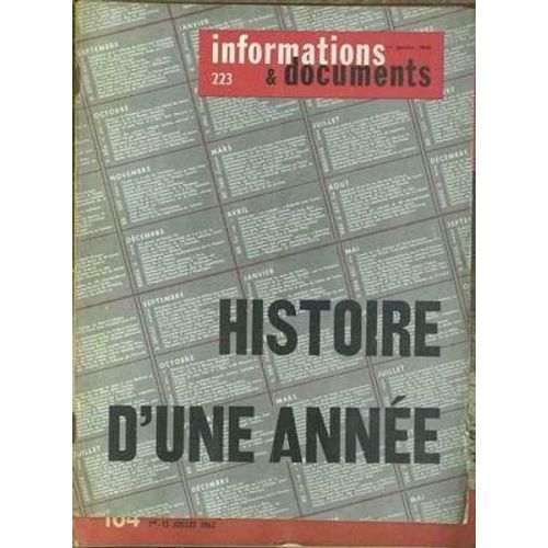 Informations Et Documents N° 223 Du 01/01/1966 - Excursion Au Far-West.