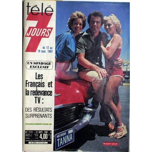 Tele 7 Jours N° 1111 Du 12/09/1981 - Robert Urich.