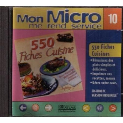Mon Micro Me Rend Service N° 10 - 550 Fiches Cuisine