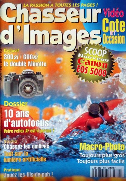 CHASSEUR D IMAGES N 171 DU 01 03 1995 OCCASION CANON EOS 5000