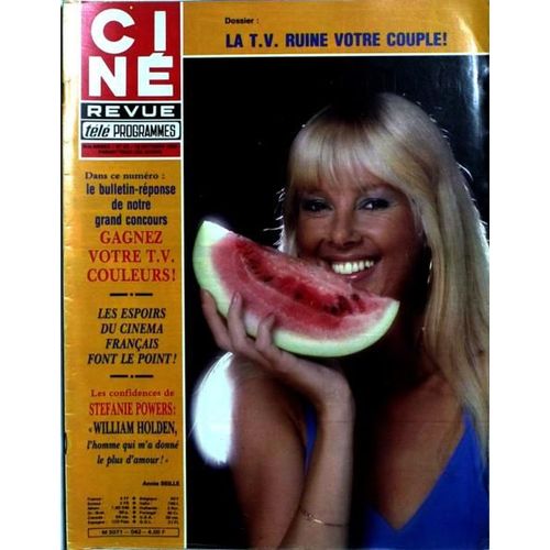Cine Tele Revue N° 42 Du 16/10/1980 - La T.V. Ruine Votre Couple. Les Espoirs Du Cinema Francais. Stephanie Powers - William Holden - Annie Seille - Gerad Lanvin.