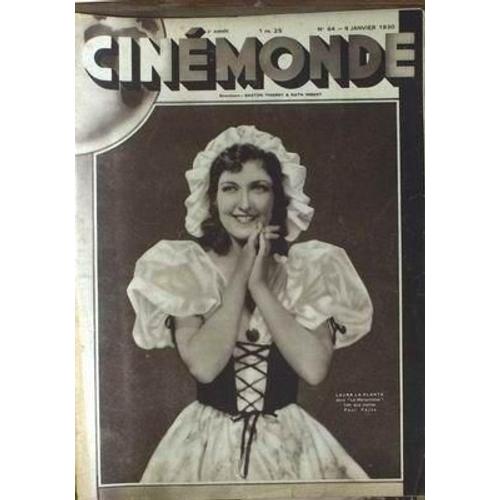 Cinemonde N° 64 Du 09/01/1930 - Laura La Plante - Paul Fejos.