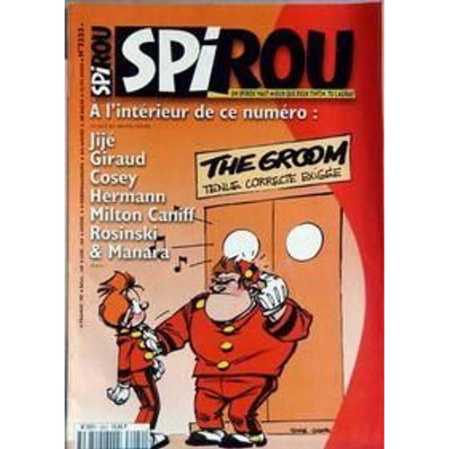 Spirou  N° 3222 Du 12/01/2000 - Jije - Giraud - Cosey - Hermann - Milton Caniff - Rosinski Et Manara.