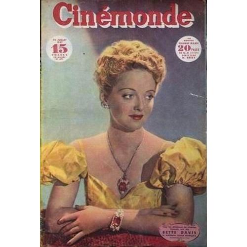 Cinemonde N° 677 Du 22/07/1947 - Bette Davis.